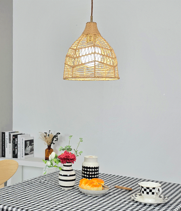 보에트 라탄 1등 펜던트 주방식탁등 식탁조명 (소/중/대)